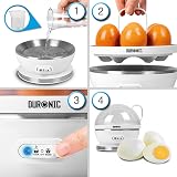 Duronic EB27 WE Electric Egg Boiler 7 Eggs 400W Steamer Omelette Maker view 4