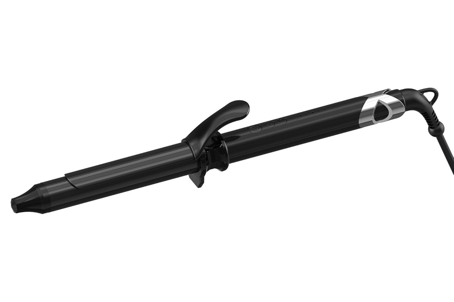 Amaxy Professional Curling Iron with heat protect TRAVEL pouch - Frizz free - Instant results - Create professional salon results at home with cool tip (1'')