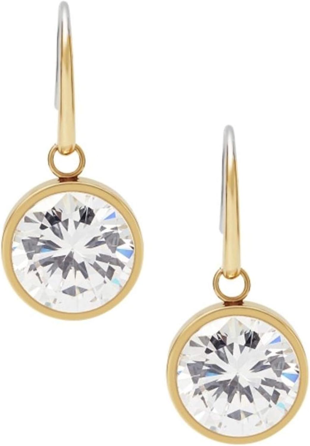 Michael Kors Gold Tone Drop Earrings Large