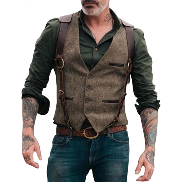 KBOPLEMQ Men's Traditional Summer Suit Vest Plain Slim Fit V-Neck Sleeveless Gilet Formal Classic Vests With Buttons Tuxedo Business Vest Wedding Suit - View #11