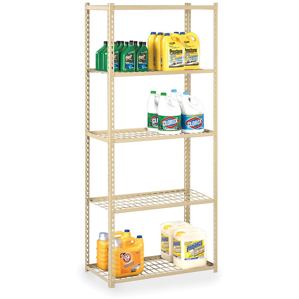 Tennsco ZLine LowProfile DoubleRivet Shelving With Wire