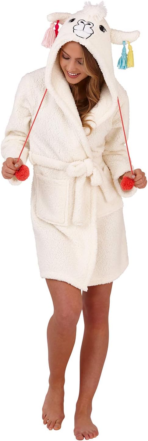 Loungeable, Ladies Luxury Hooded Novelty Fun Gift 3D Animal Robe