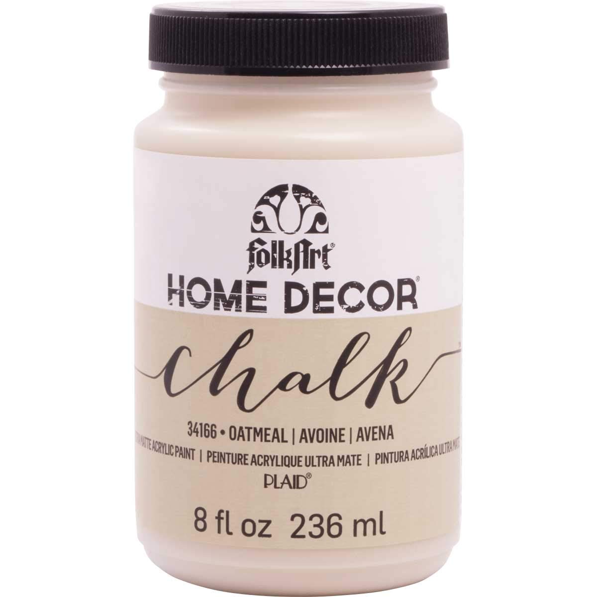 Plaid:Craft Folkart Home Decor Chalk Paint 8 Oz-Oatmeal, Acrylic, 8 Fl Oz (Pack of 1)