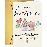 Cute New Home Card, Unique Housewarming Card for Him Her, Congrats on New House Cards for Coworkers Relative Neighbors Friend, Move House Cards&Gift, New Neighbors Cards