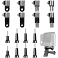 16 PCS 3-Way Pivot Arm Assembly Extension Kit, 3 Way Adjustable Pivot Arm Extension Thumb Knob Buckle Clip Basic Mount for Go
