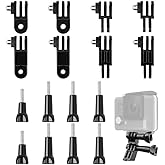 16 PCS 3-Way Pivot Arm Assembly Extension Kit, 3 Way Adjustable Pivot Arm Extension Thumb Knob Buckle Clip Basic Mount for Go