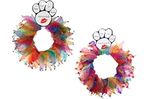 MIRAGE PET PRODUCTS Pet, Dog & Cat Smoocher Pet Necklace, "Confetti Bells or Confetti Jewels" S Confetti Bells