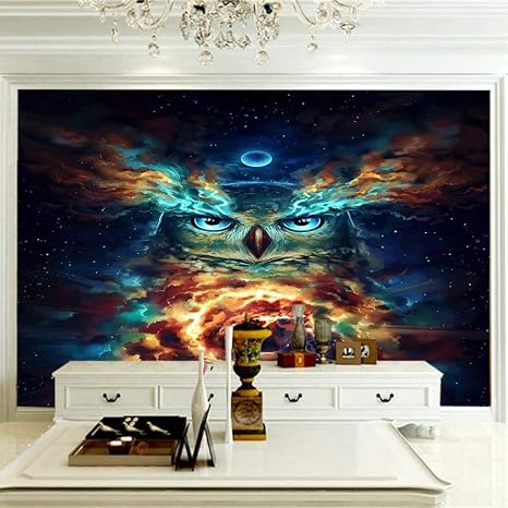 Amazon 3d用の壁紙 クールな夜の鳥 寝室の装飾壁画壁の装飾紙壁紙壁画 0x140cm 壁紙
