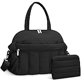 Diaper Bag Tote, Puffer Diaper Tote Bags Crossbody Hospital Bag Travel Large Mommy Bag, with Pacifier Case