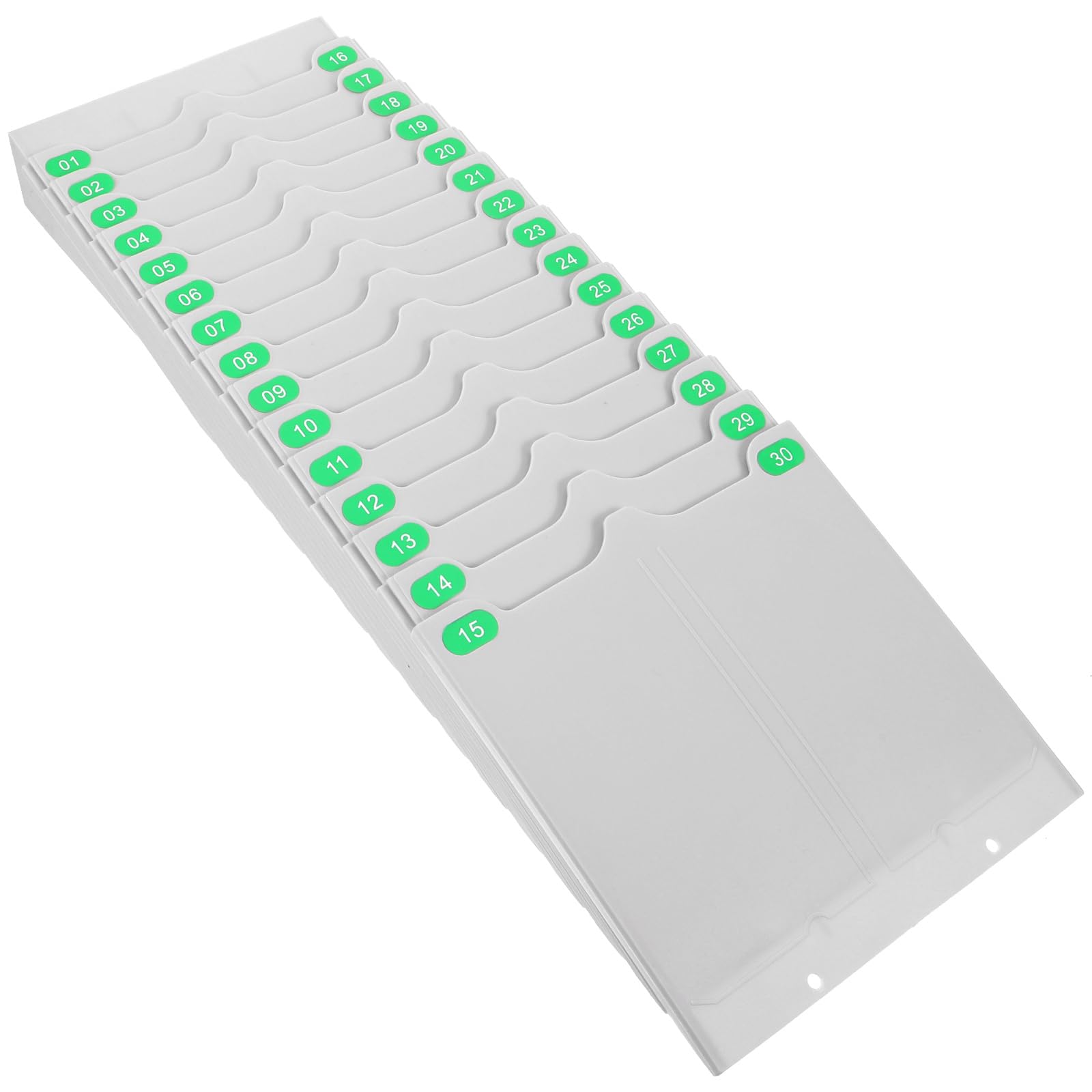 NUOBESTY Expanding Attendance Card Rack Wall-Mounted Time Cards Holder 20 Slots Flexible Storage Shelf for Office Warehouse Classroom Use