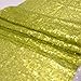 ShinyBeauty 3 Feet 1 Yards-Olive Green-Sequin Fabric by The Yard, Sequin Fabric Tablecloth, Table Runner, Table Overlay, Sequin Backdrop Decoration