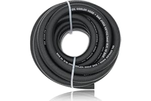 CHOIMOON 1/2 Transmission Oil Cooler Hose - 300 PSI Fuel Line Hose SAE J1532 For Transmission Fluid, Oil, Coolant, Diesel, Hydraulic Fluid, Lubricant, Gas