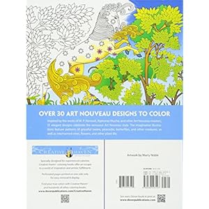 Dover Creative Haven Art Nouveau Animal Designs Coloring Book (Adult Coloring)
