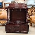 Aakrati Devyom Bell Temple with Gopuram Teak Wood Wooden Temple/Pooja Mandir/Mandapam/Home Temple/Wooden Temple/Home Temple/Pooja Mandir/Temple for Home/Office Temple