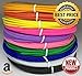 3D Pen PLA Filament Refills -1.75mm Printers Printing for Kids Art Gifts, Print Printer filaments 10 colors 1.75mm PLA 3D Pen Filament for 7tech 3dsimo canbor scribbler Tecboss MYNT3D dikale digihero