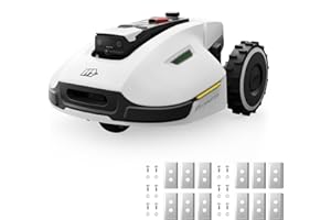 MAMMOTION YUKA 2000 Robot Lawn Mower with Replacement Blades, Reception 0.5 Acre,Max. 0.7 Acre, Ultrasense AI Vision & RTK, Auto Mapping & App Control,45% Slope,Wireless Perimeter, 20 Mowing Zones