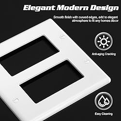 Decorator Wall Plate Double Gang Light Switch Plate