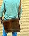Leather Full Flap Messenger Handmade Bag Laptop Bag Satchel Bag Padded Messenger Bag School Bag Brown