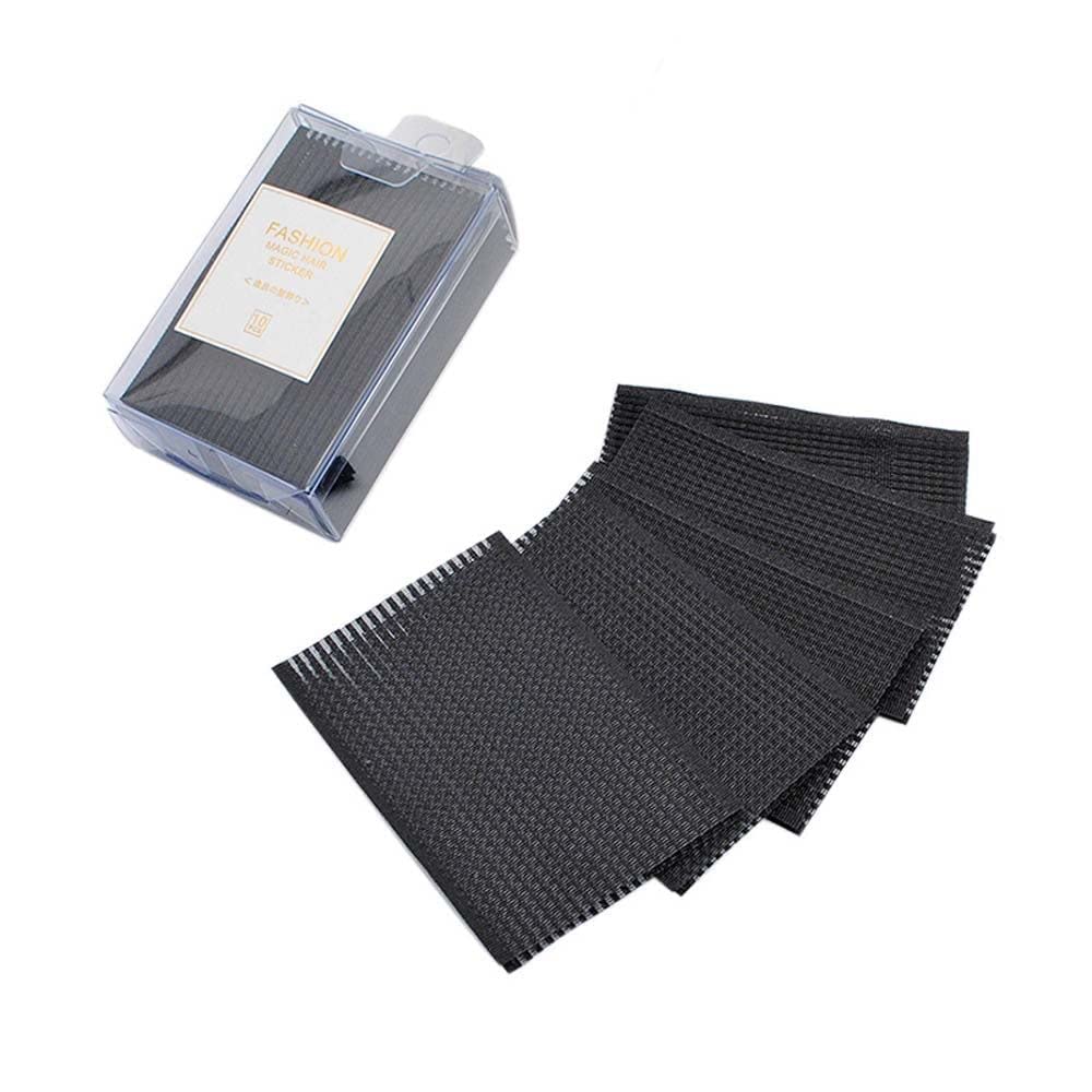 Photo 1 of 10Pcs Black Magic Bang Hair Styling Tool - Plastic Paste Posts, Square Hair Holders, Barber Grippers Accessories