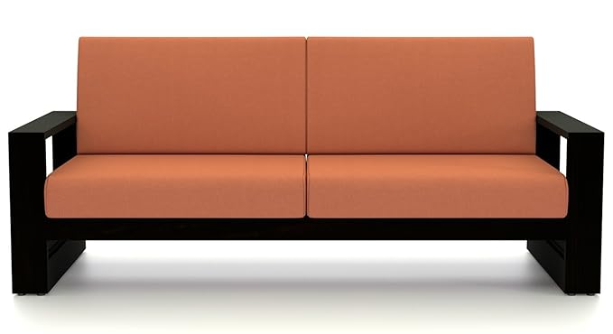 Urban Ladder Parsons Five Seater Sofa Set 3-1-1 (Matte Finish, Amber)