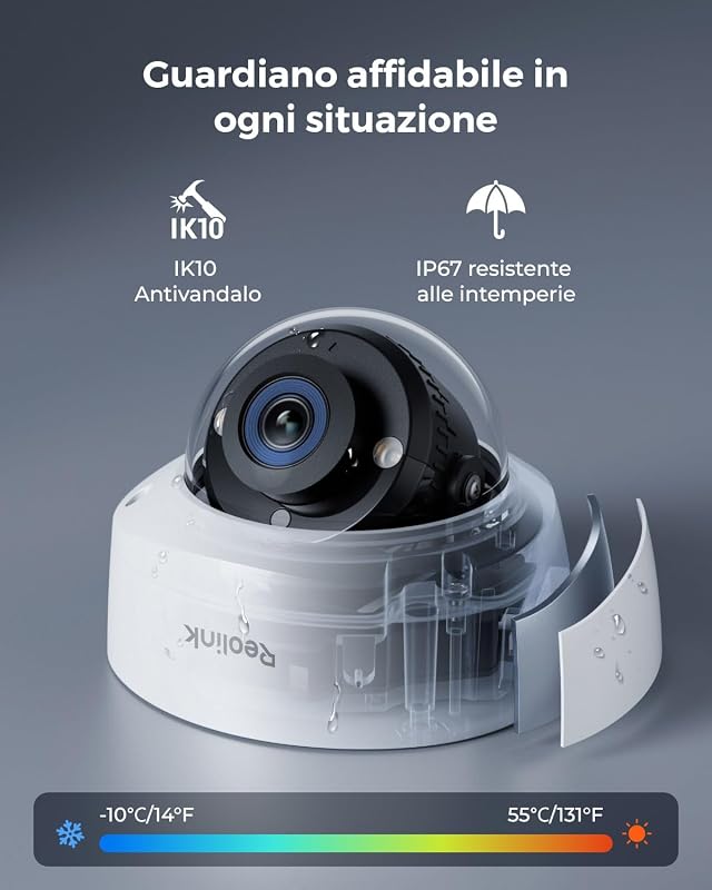12MP Kit Caméra PoE, Grand Angle 145°, IK10 Anti-Vandalisme