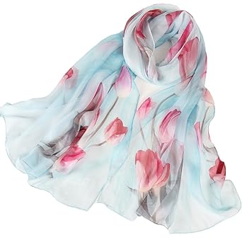 Seidenschals Damen 100% Seiden Schal Elegante Seidentuch Hohe Qualität Hautfreundlich Anti-Allergie Halstuch Tuch