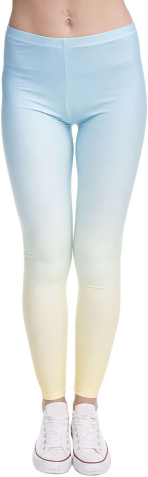 Jiayiqi Women's Cute Leggings 3D Digital Printed Stretchy Casual Leggings