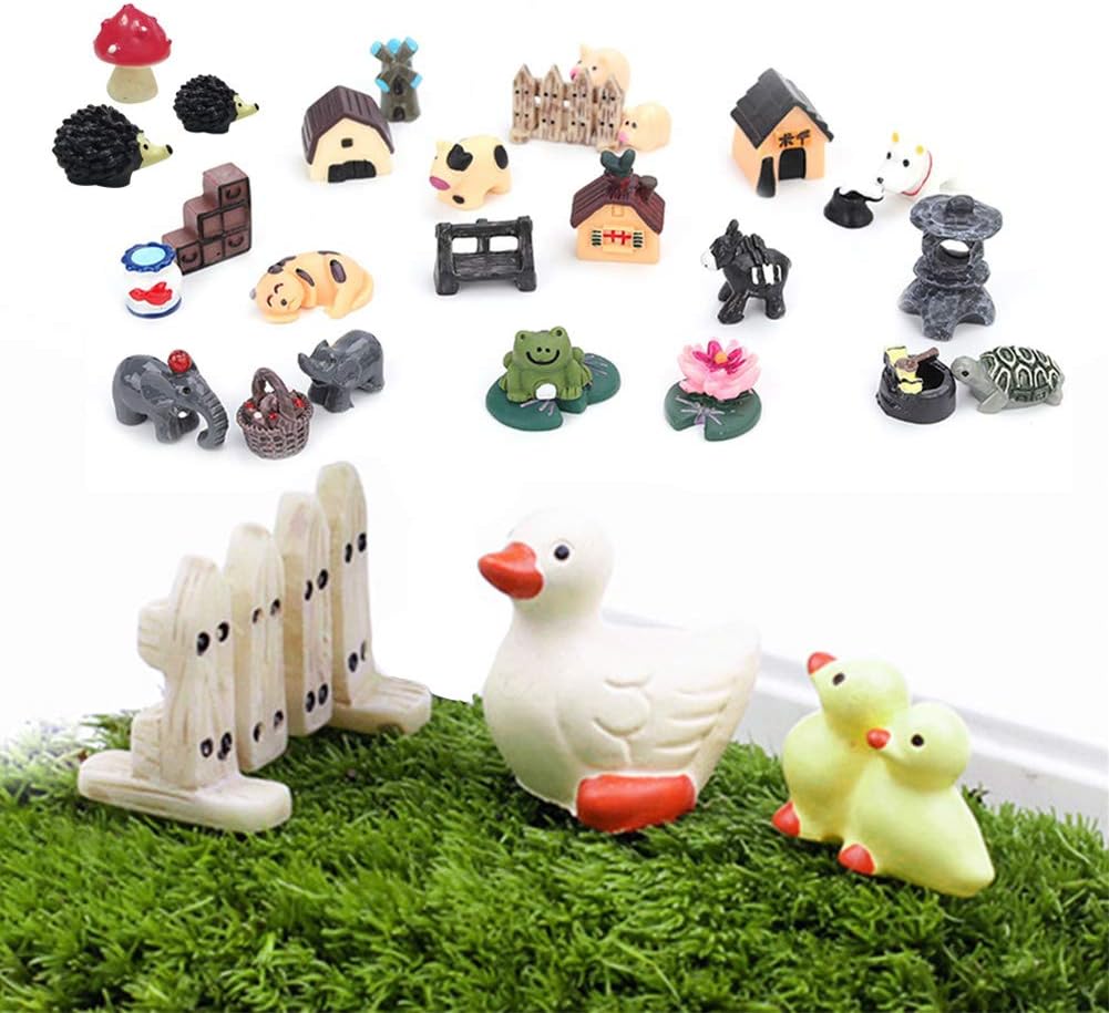 Slime Charms 30 Pcs Miniature Landscape Ornaments Decoration Resin Toy Garden Decor,Mixed Slime Beads Making Supplies for Ornament Scrapbook Girl's Homemade DIY Crafts