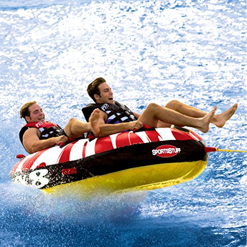 BESTChoiceForYou Inflatable Towable Crazy 8 Tube Double Rider Water Boating Sports Floating Lounge Watersports