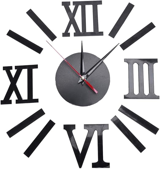 Cikuso Reloj De Pared Romano Interior Diy Moderno Reloj De Pared