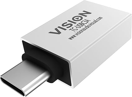 Vision Tc Usbc3a Adaptador De Cable Usb A Usb C Blanco Adaptador Para Cable Usb A Usb C Male Connector Female Connector Blanco Amazon Es Informatica