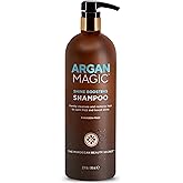 Argan Magic Shine Boosting Shampoo - Gently Cleanses and Restores Hair to Calm Frizz and Boost Shine | Made in USA, Paraben Free, Cruelty Free (1 Pack)