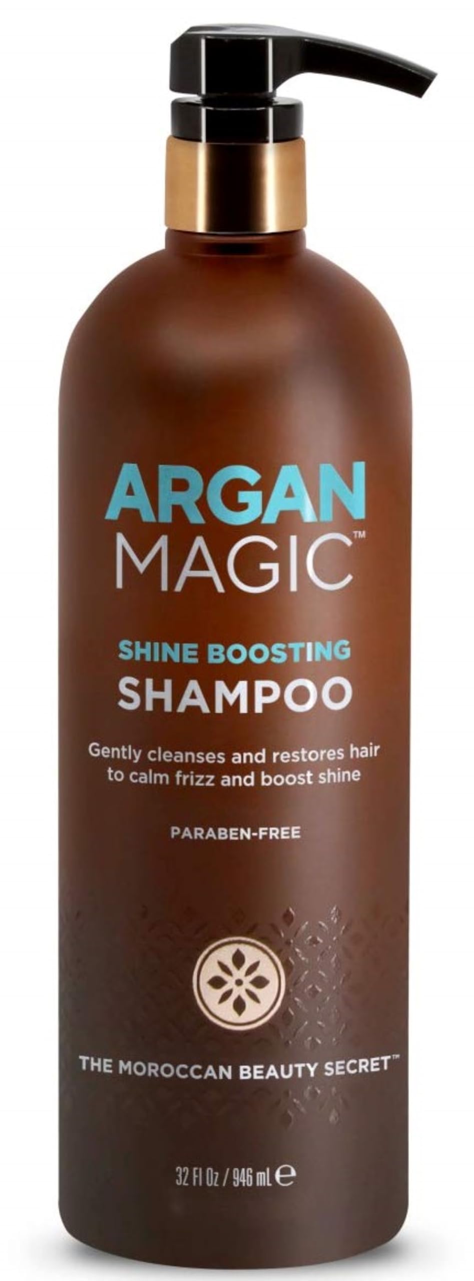 ARGAN MAGIC Shine Boosting Shampoo - Gently Cleanses and Restores Hair to Calm Frizz and Boost Shine (32 Ounce / 946 Milliliter)
