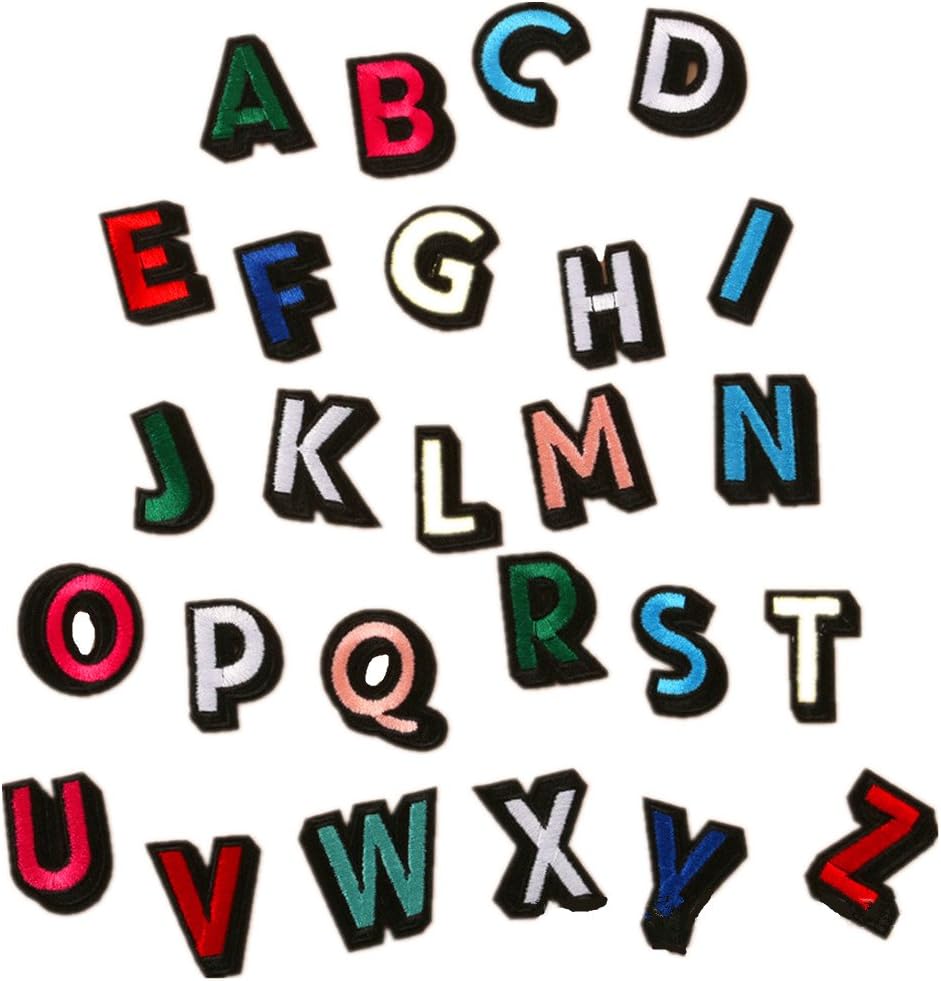 Amazon アルファベットa Z Emoji 笑顔表情 数字 刺繍ワッペン アイロン接着 49枚セット アイロン ワッペン 刺繍 男の子 女の子 かわいい かっこいい 入園 入学 マーク 幼稚園 保育園 小学校 アップリケ ギフト イニシャル シンプル お名前 名入れ 全種類 ワッペン