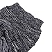 EKIMI Baseball Cap Unisex Knit Baggy Beanie Beret Winter Warm Oversized Ski Cap Hat (Black)