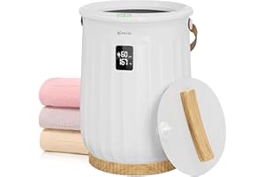 Keenray Towel Warmer Bucket, Hot Towel Warmer with Timer and Temperature Display, Heat Time 15/30/45/60 Min Adjustable, Child Safety Lock, Towel Warmer for Bathroom, Hot Tub, Spa, CL27