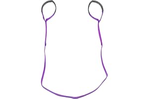 Leyso Purple 6' x 1" Multifunctional Heavy Duty Lift Sling Web Town Strap with 5" Diameter Reinforced Loops and Wear Guard End (1 x Purple)