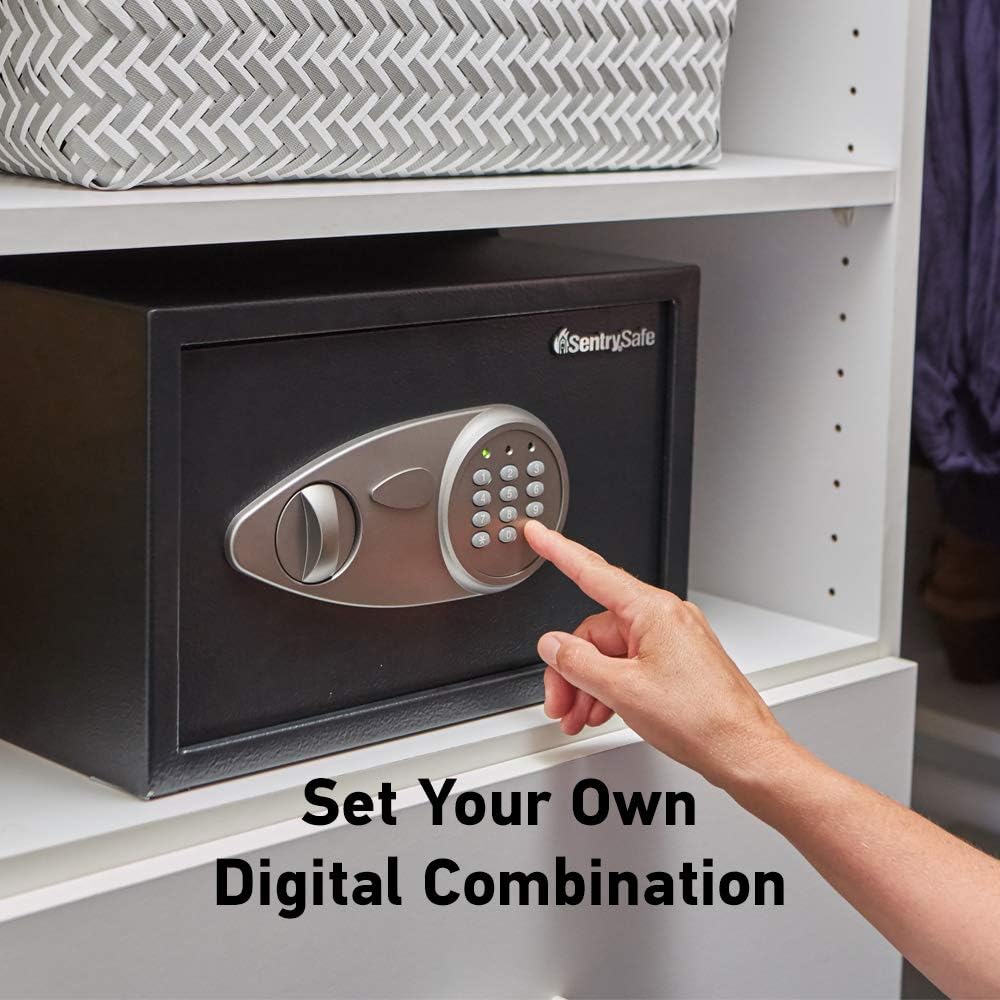 SentrySafe X055 Security Safe with Digital Keypad, 0.5 Cubic Feet (Medium), Black: Home Improvement