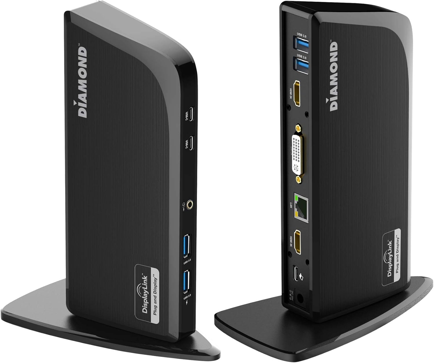 Diamond Multimedia DS3900PD Diamond Multimedia Triple Display 4K Universal Type-C Docking Station with Power Delivery (65W) for Mac and Windows Equipped Type-C/Thunderbolt 3 Laptops: Computers & Accessories