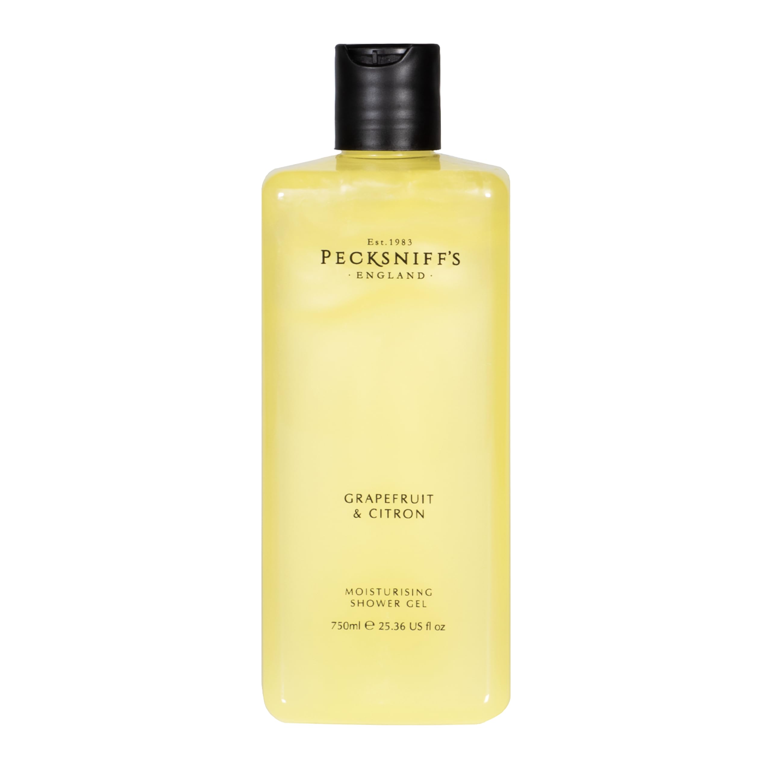 Moisturising Shower Gel - Liquid Body Wash for Soft Skin, Natural, Revitalising for Men and Women, Hydrates and Moisturises, Cruelty Free, Gift of Luxury (Grapefruit & Citron) (750ml) - Pecksniff’s