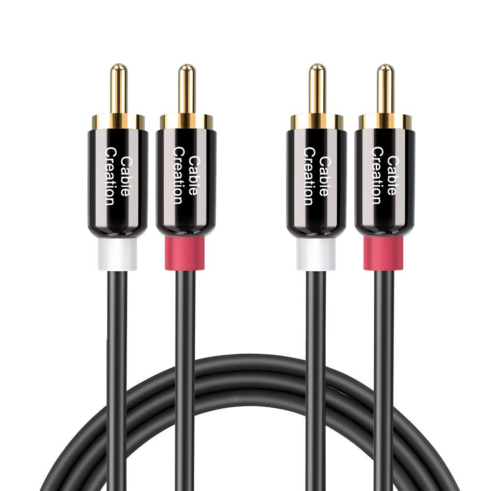 CableCreation RCA Cable,6ft 2RCA Male to 2RCA Stereo Amazon.in Electronics