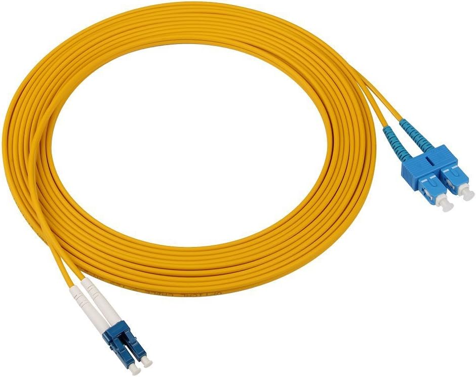 OS2 LC to SC Duplex Fiber Optic Cable, LWL, Singlemode Jumper, 10-meter(32.8ft), OS2 LC-SC, 10m(33ft) - Image 3