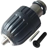 Caoncctg 1/2 Square To 3/8-24UNF Impact Wrench Drill Chuck Adapter | Hardened steel steady torque transmission for pneumatic power wrenches quick install workshop conversion spare parts