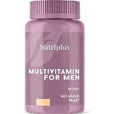 Farmasi Nutriplus Multivitamin &amp; Mineral for Men, 60 Tablets, 3.5oz | Formulated Specifically For Men, This Multivitamin Provides Essential Nutrients Such as Lycopene, Chromium, Lutein, Biotin