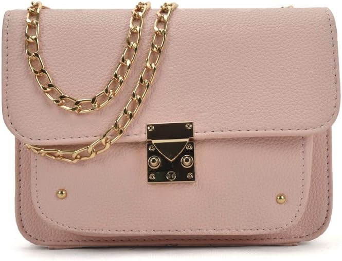 Women’s Mini Handbags with Chain Strap, Sally Young Exquisite PU Leather Small Shoulder bag Cross Body Bag (pink)