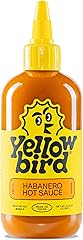 Yellowbird® Classic Habanero Hot Sauce - Medium Hot (9.8 oz) Pantry Size | Fruity, Bright & Tropical Spice - Orange Habanero,