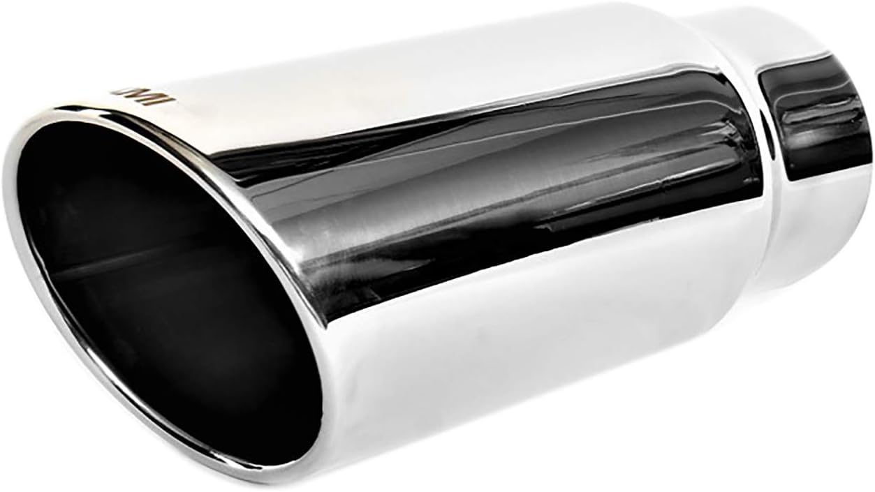NETAMI 3.0 inch Inlet to 4.0 inch Quad Outlets Exhaust Tip Stainess Dual Wall Chrome Polished
