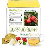 Soilmount - Hawthorn Berry Tea - |山楂|shan zha| - Pure Herbal Tea - Natural, Organic, Non-GMO, Clean Ingredients, Caffeine Free (18 Tea Bags, Box 1)