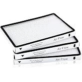 Anewise EF-1 HEPA Media Filter 86889 MC-V199H 40324 for Kenmore Vacuum | 3 Pack Exhaust Filter 20-86889 for Kenmore Canister and Upright Vacuum 53295, for Panasonic Part MC-V199H