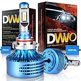 DWVO 9005 HB3 LED Headlight Bulbs, 6500K 16000Lm Super Bright Hi/Lo Beam Headlight Conversion Kit